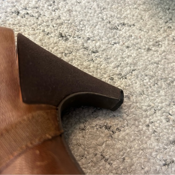 Tsubo amazing distressed leather slingback heels 7.5 very good condition - Picture 13 of 13